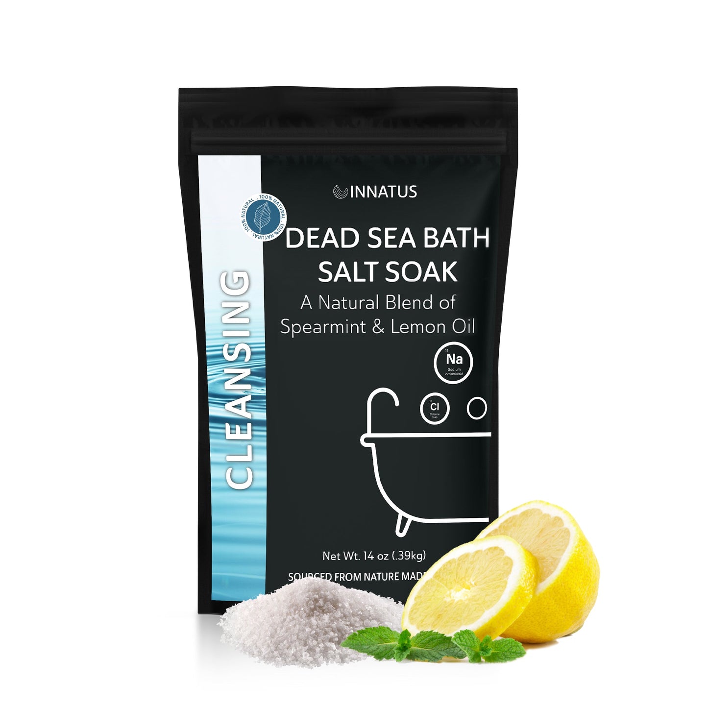 Dead sea cleansing bath salt soak with 21 minerals